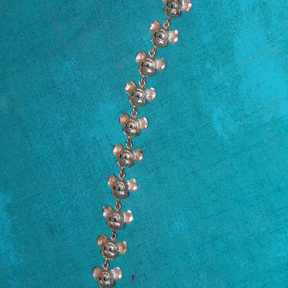 Silver Tone Collectable Mickey Mouse Bracelet 7" - Picture 12 of 15